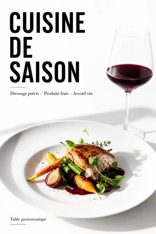 Cuisine saisonnière du restaurant art'n blum - restaurant nantes avec accord mets et vins