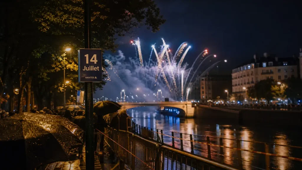 Feu d'artifice Nantes au canal Saint-Félix : 23h