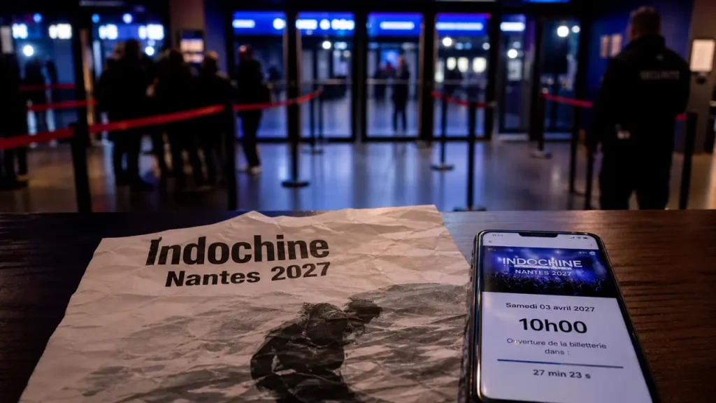 Indochine concert 2027 Nantes au Zénith : billets à vérifier