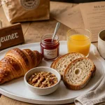 Nantes petit dejeuner : table petit déjeuner au centre, dimanche ou livraison