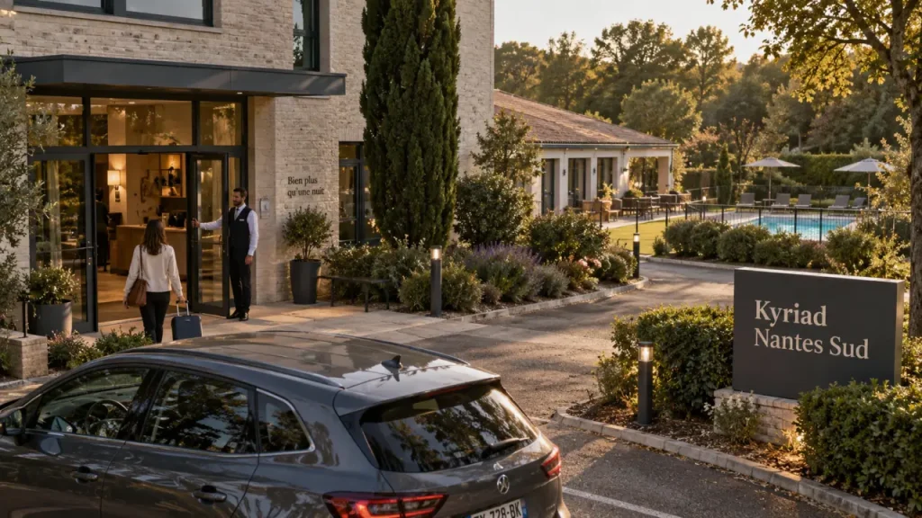 Hôtel Kyriad Nantes Sud – Bouaye Aéroport : 44 chambres, parking gratuit et restaurant sur place